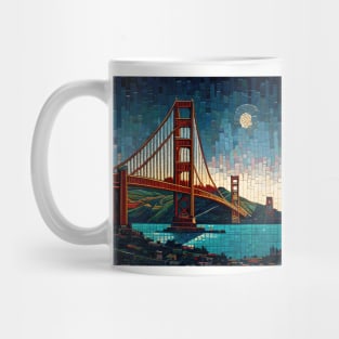 Mosaic Golden Gate Bridge Square | San Francisco | California Mug